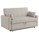 Portland Boucle Upholstered Sleeper Sofa Bed Copper