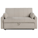 Portland Boucle Upholstered Sleeper Sofa Bed Copper