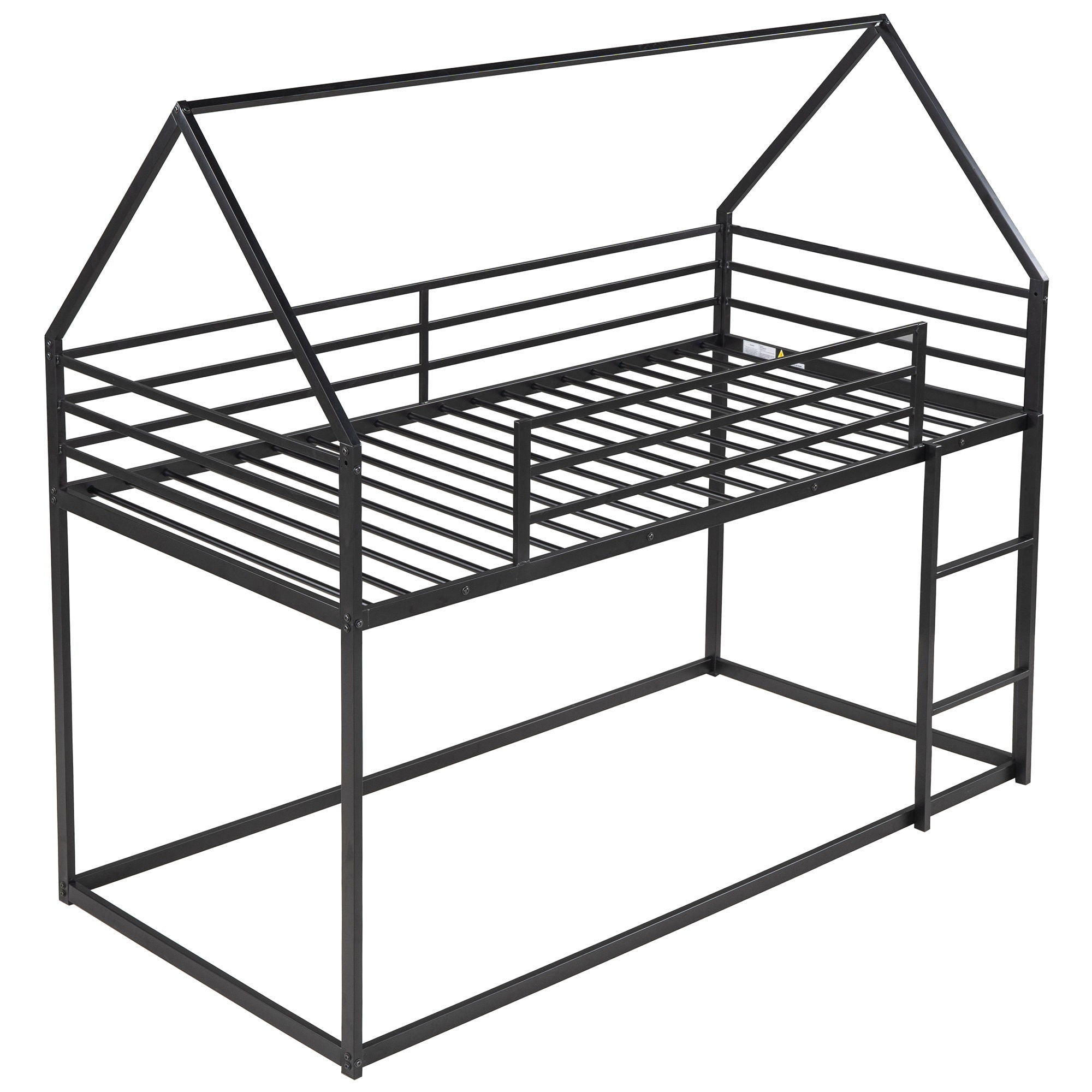 House Bunk Bed With Built In Ladder