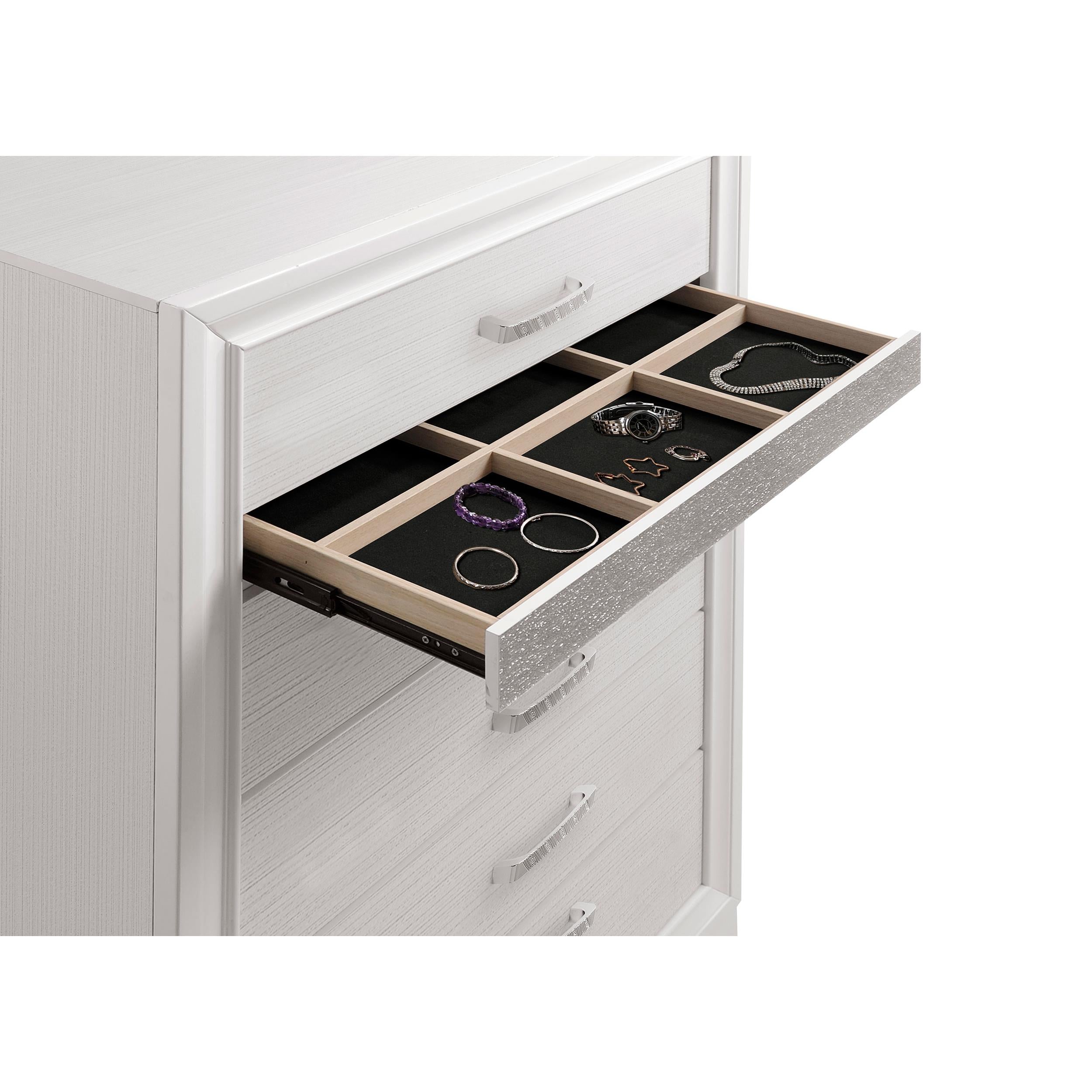 Diamond Modern Furniture COA Miranda 5-Drawer Chest 205115 IMAGE 11