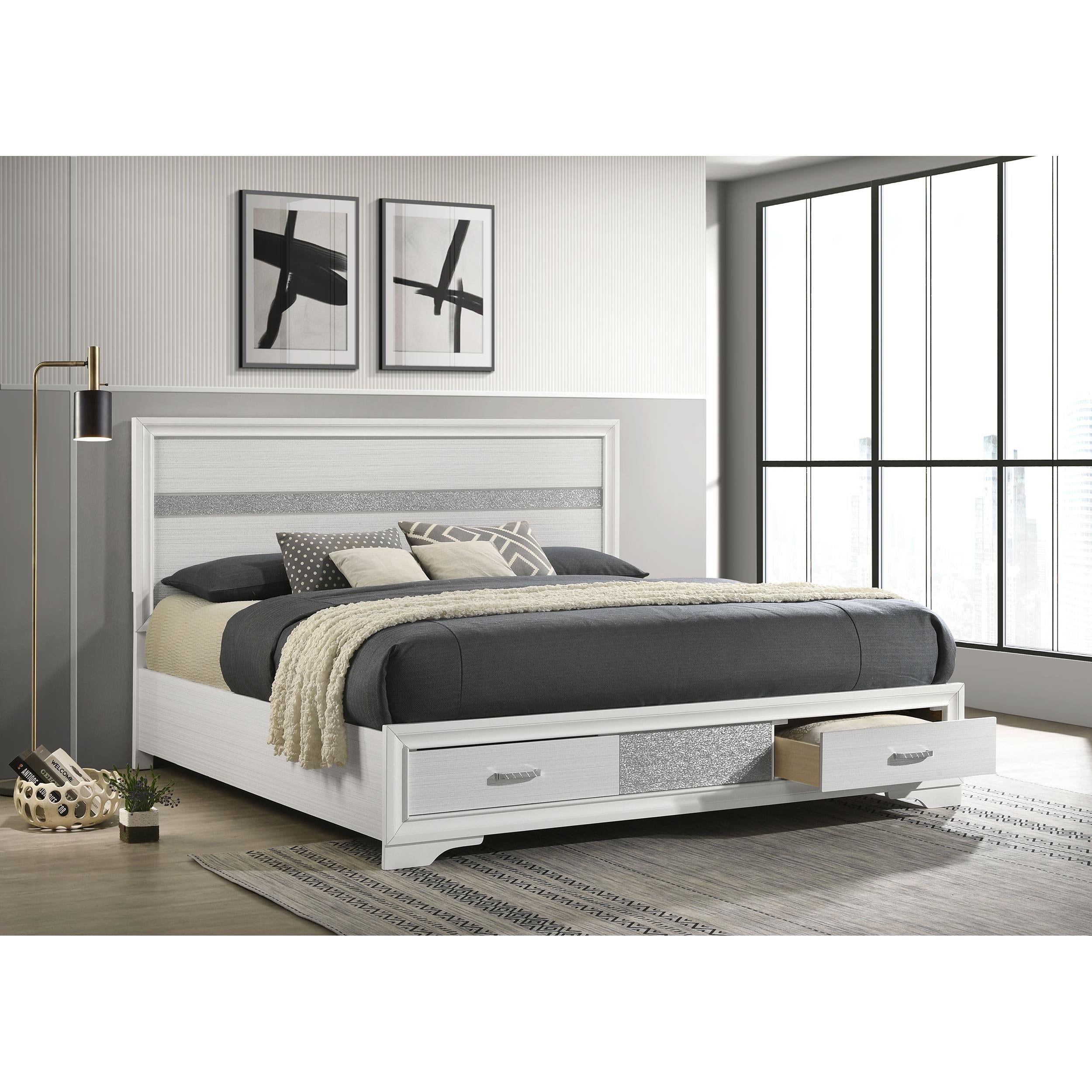 Diamond Modern Furniture COA Miranda King Bed with Storage 205111KE IMAGE 6