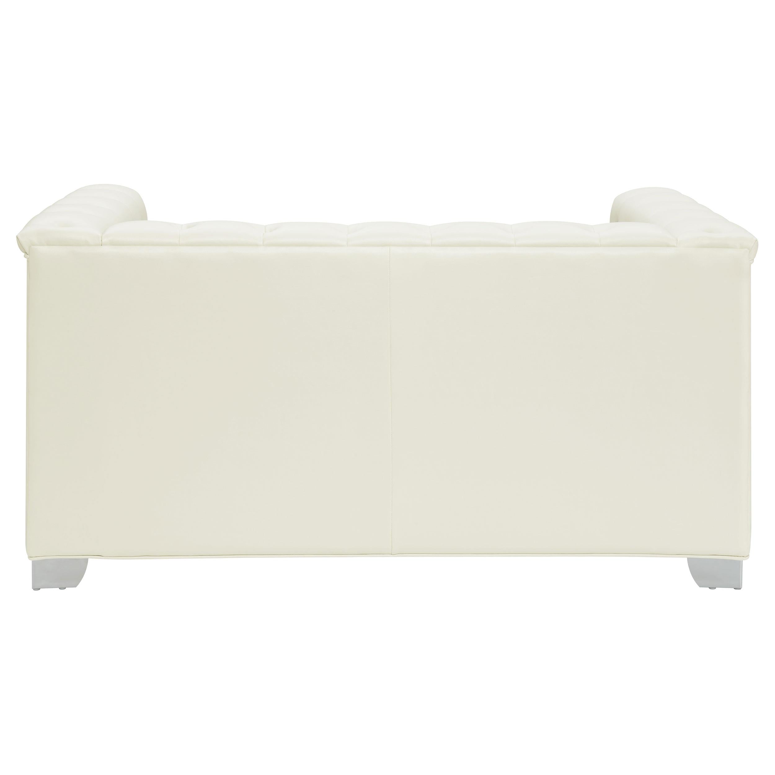 Coaster Furniture Chaviano Stationary Leatherette Loveseat 505392 IMAGE 5