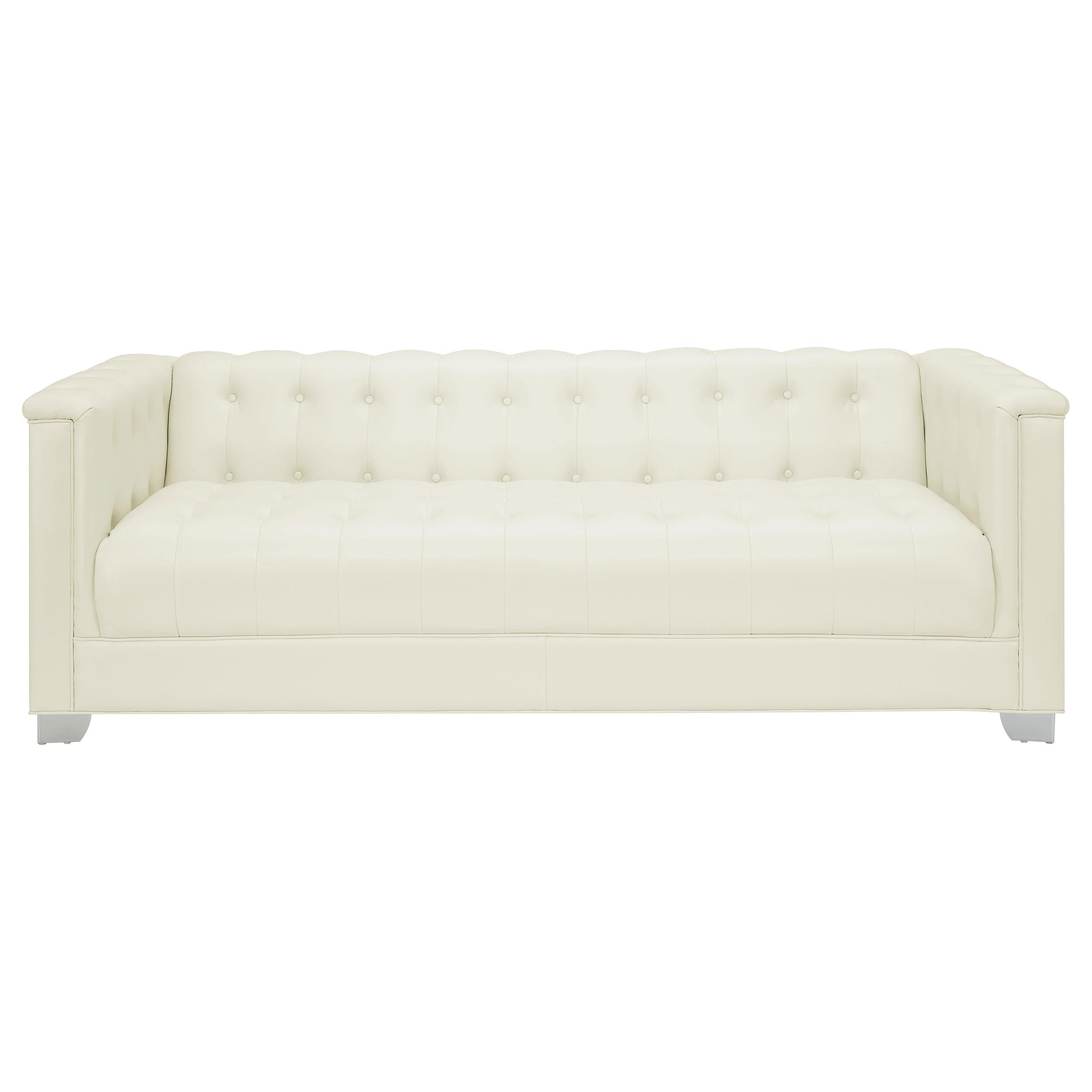Coaster Furniture Chaviano Stationary Leatherette Sofa 505391 IMAGE 2