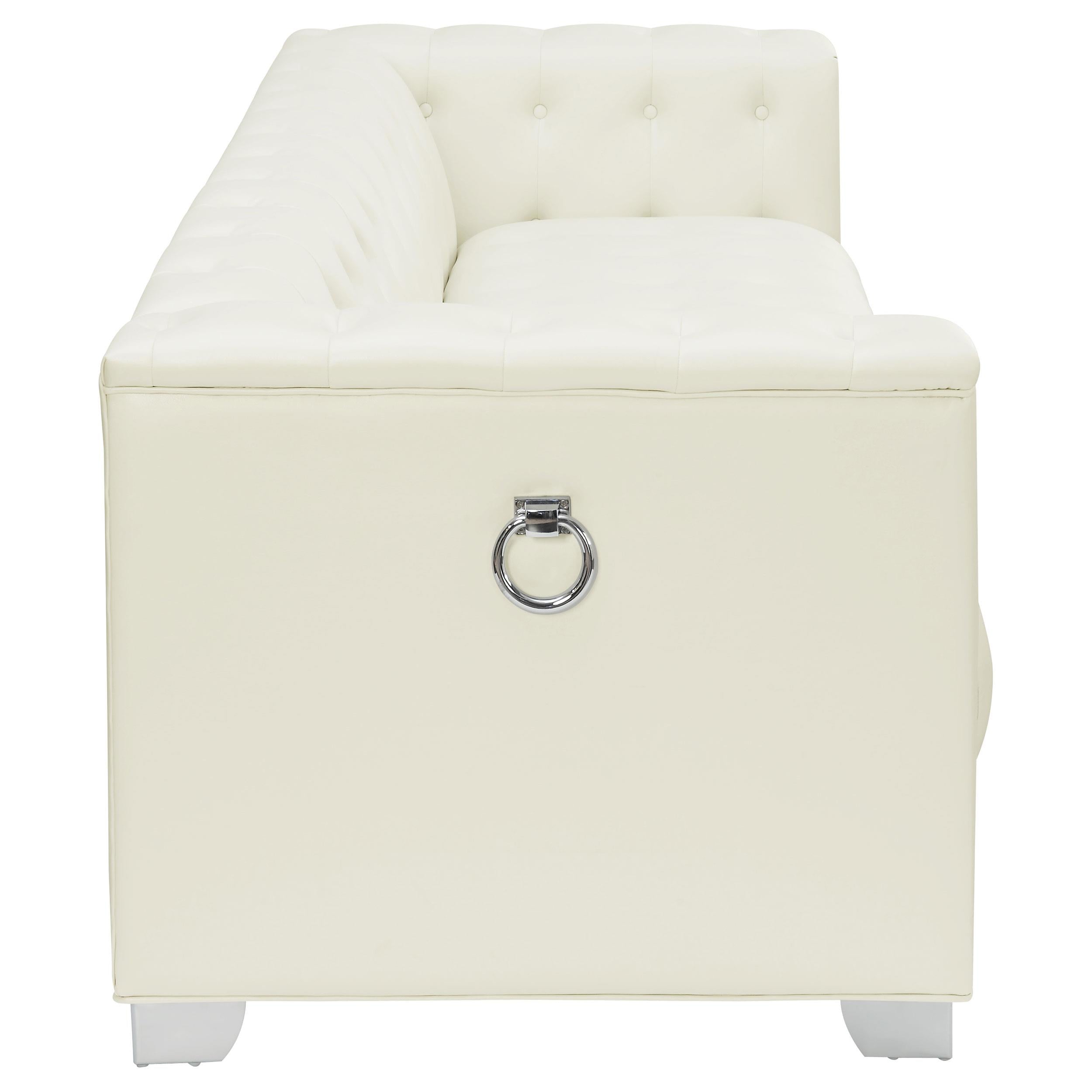 Diamond Modern Furniture COA Chaviano Stationary Leatherette Sofa 505391 IMAGE 6
