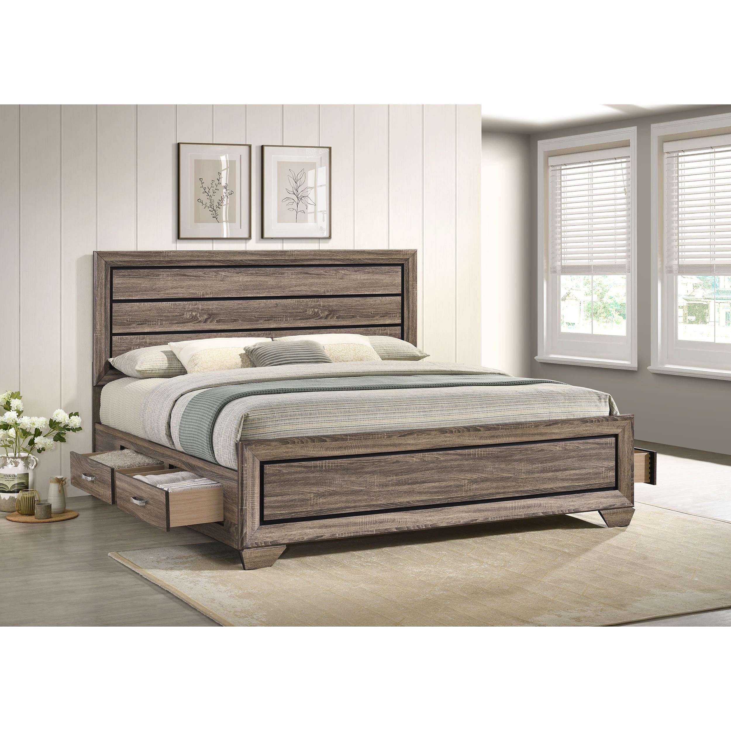 Diamond Modern Furniture COA Kauffman King Panel Bed with Storage 204190KE IMAGE 10