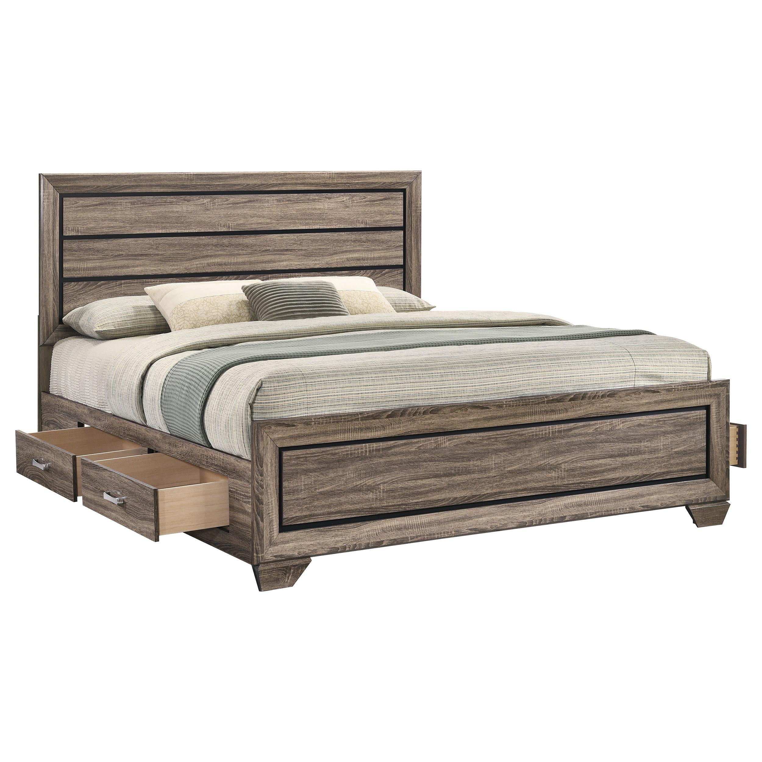Diamond Modern Furniture COA Kauffman King Panel Bed with Storage 204190KE IMAGE 4