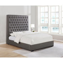 Diamond Modern Furniture COA Camille Queen Upholstered Platform Bed 300621Q IMAGE 6