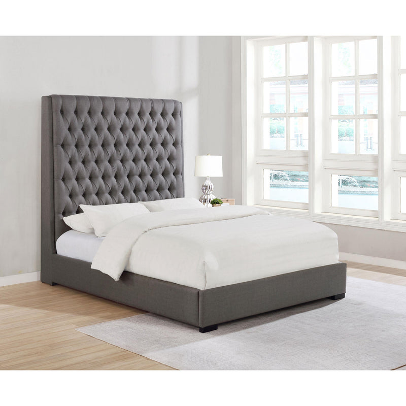 Diamond Modern Furniture COA Camille Queen Upholstered Platform Bed 300621Q IMAGE 6