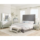 Diamond Modern Furniture COA Camille Queen Upholstered Platform Bed 300621Q IMAGE 7