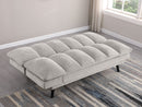 Laredo Upholstered Tufted Convertible Sofa Bed Grey