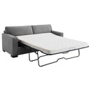 Simpson Upholstered Sofa Sleeper with  Mattress Grey