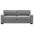 Simpson Upholstered Sofa Sleeper with  Mattress Grey