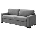 Simpson Upholstered Sofa Sleeper with  Mattress Grey