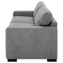 Simpson Upholstered Sofa Sleeper with  Mattress Grey