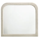 Sonya Upholstered Bedroom Dresser Mirror Ivory