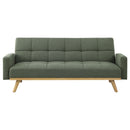 Kourtney Upholstered Tufted Convertible Sofa Bed Sage Green