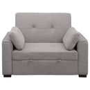 Edith Upholstered Convertible Sleeper Sofa Bed Beige