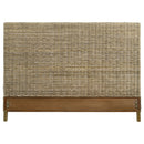 Zyla Woven Rattan California King Panel Headboard Kubu Grey