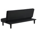 Stanford Upholstered Tufted Convertible Sofa Bed Black