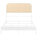 Amherst Radio Weave Rattan Metal Bed Black