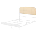 Amherst Radio Weave Rattan Metal Bed Black