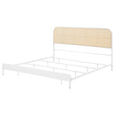 Amherst Radio Weave Rattan Metal Bed Black