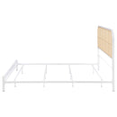 Amherst Radio Weave Rattan Metal Bed Black