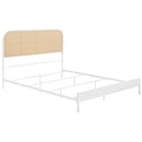 Amherst Radio Weave Rattan Metal Bed Black