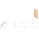 Amherst Radio Weave Rattan Metal Bed Black