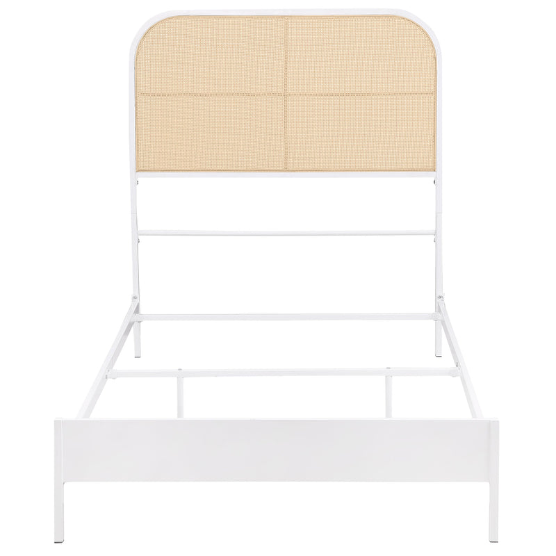 Amherst Radio Weave Rattan Metal Bed Black