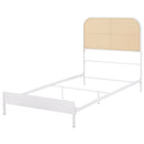 Amherst Radio Weave Rattan Metal Bed Black