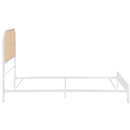 Amherst Radio Weave Rattan Metal Bed Black