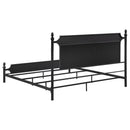 Cameron 51-inch Metal  Panel Bed Black