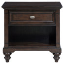 Devon  Bedroom Set Wine Red and Dark Oak