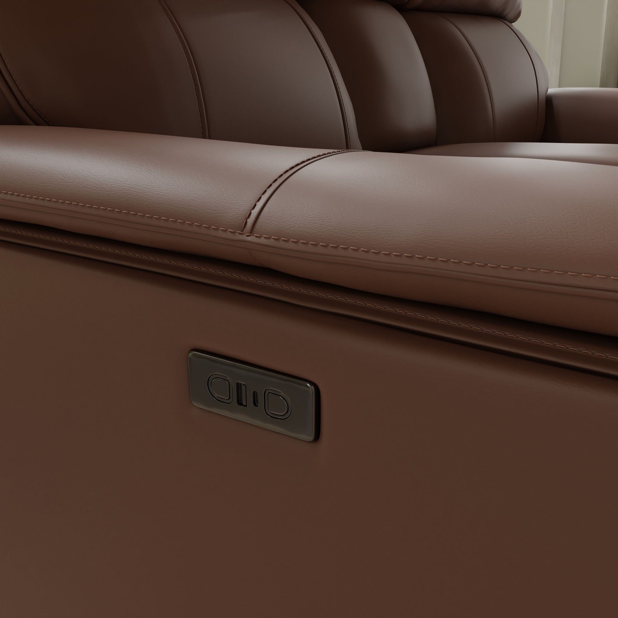Oslo - Dual Power Reclining Loveseat With Console