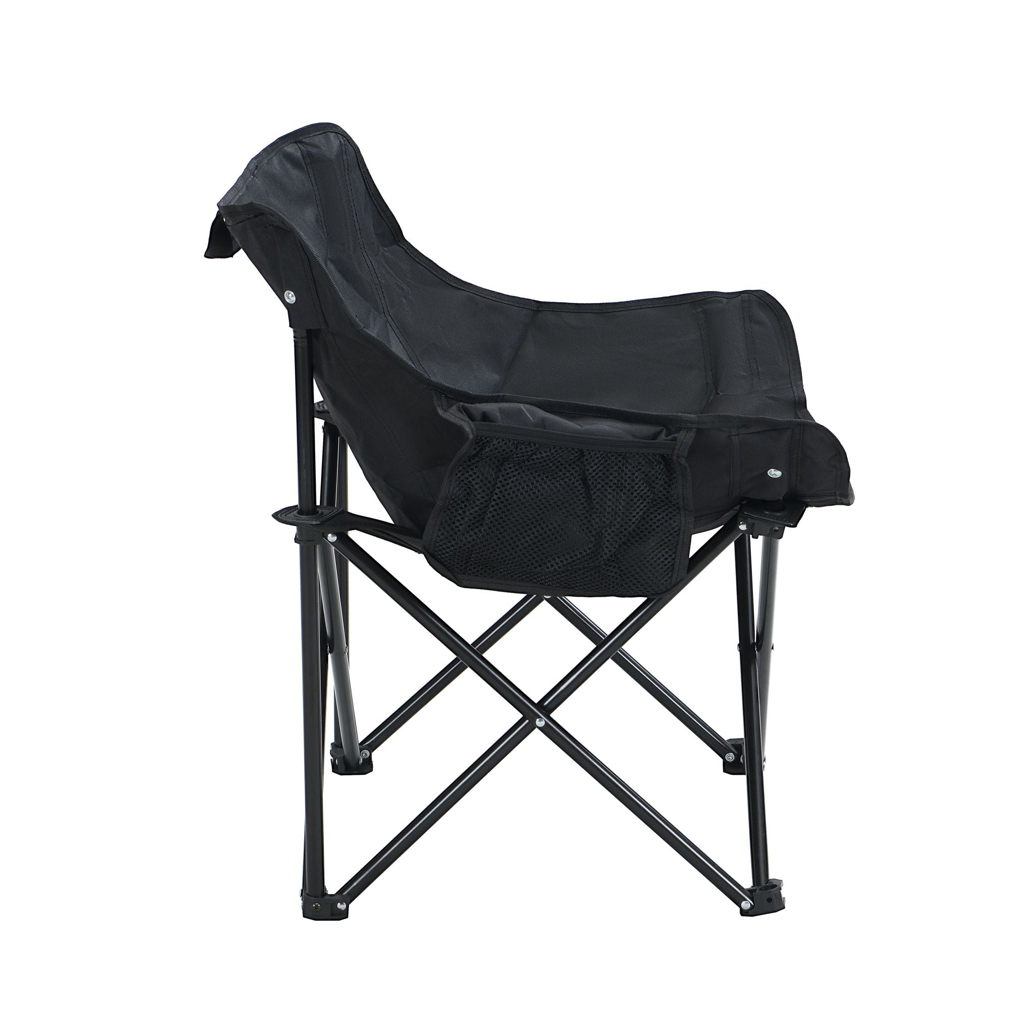 2 Pieces Outdoor Camping Chairs Folding / Portable, Comfortable Seating, Durable Steel Fram