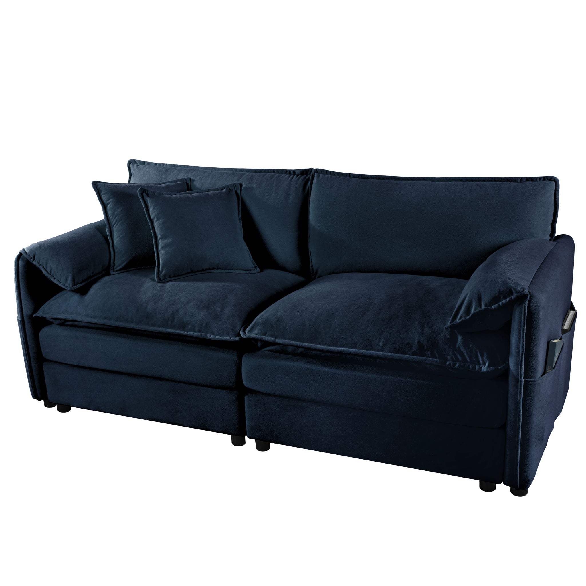 Modern Oversized Loveseat Sofa With Deep Seat And Diy Combination