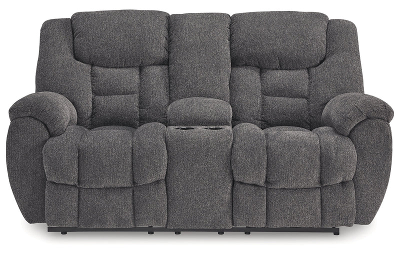 Foreside DBL Rec Loveseat w/Console