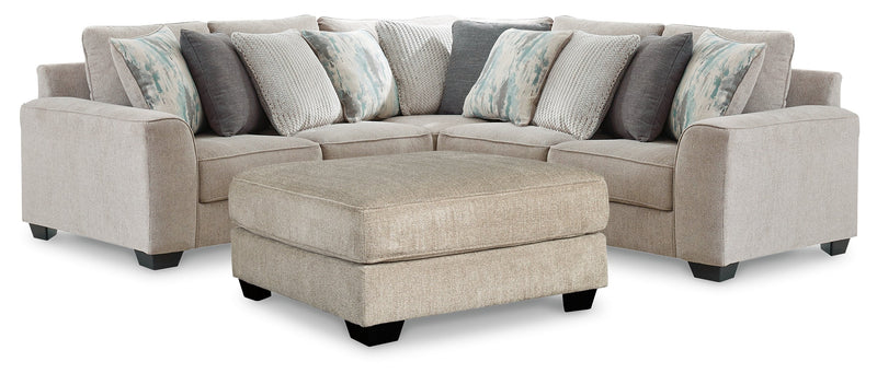 Ardsley 3-Piece Sectional with Ottoman