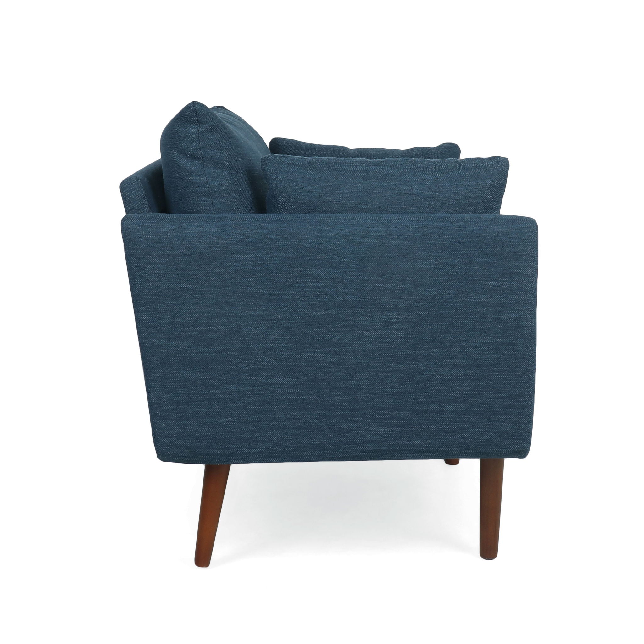 Luminate - Upholstered Fabric Club Chair With Tapered Legs And 2 Accent Pillows