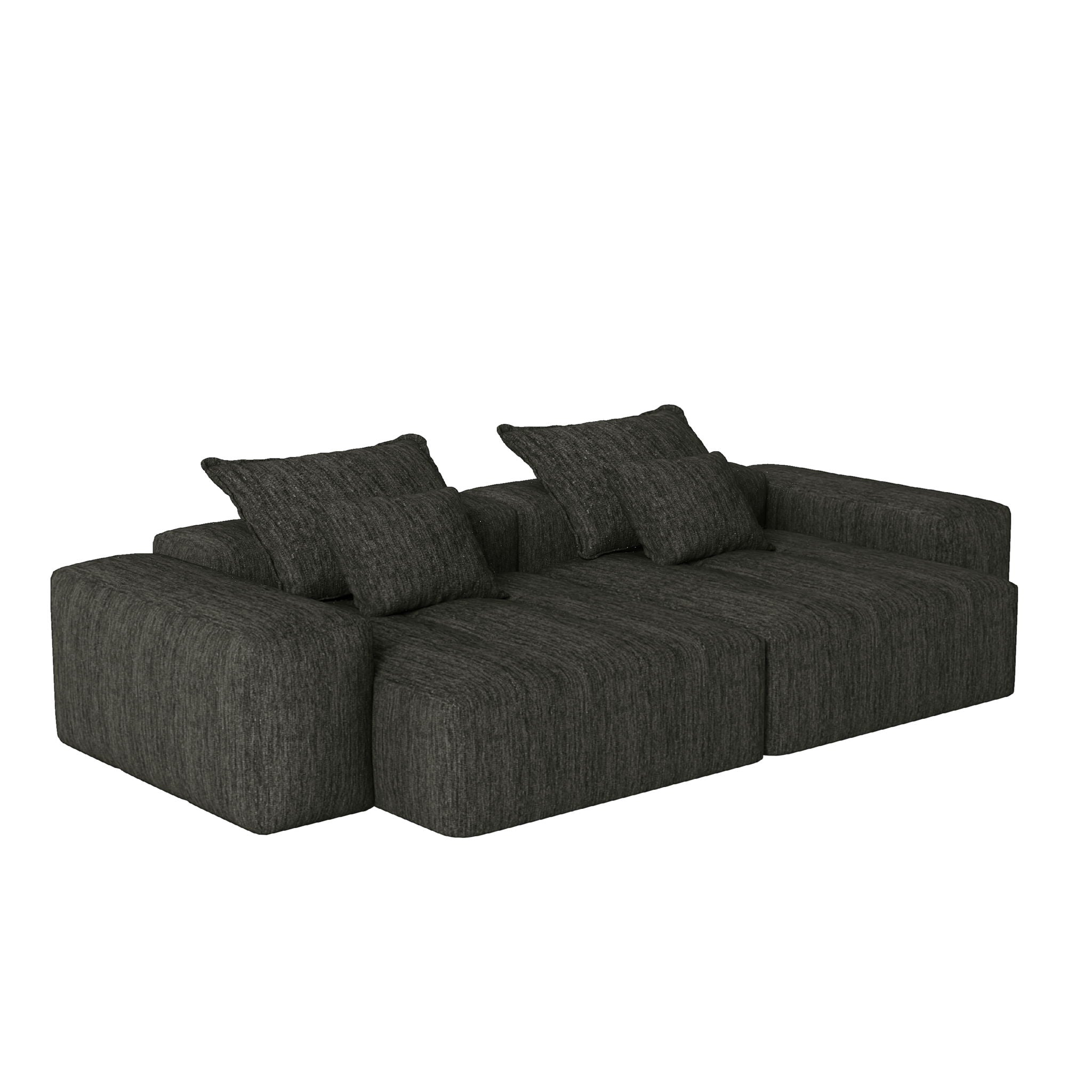 Modern Oversized Diy Combination Modular Sectional Sofa With Pillows