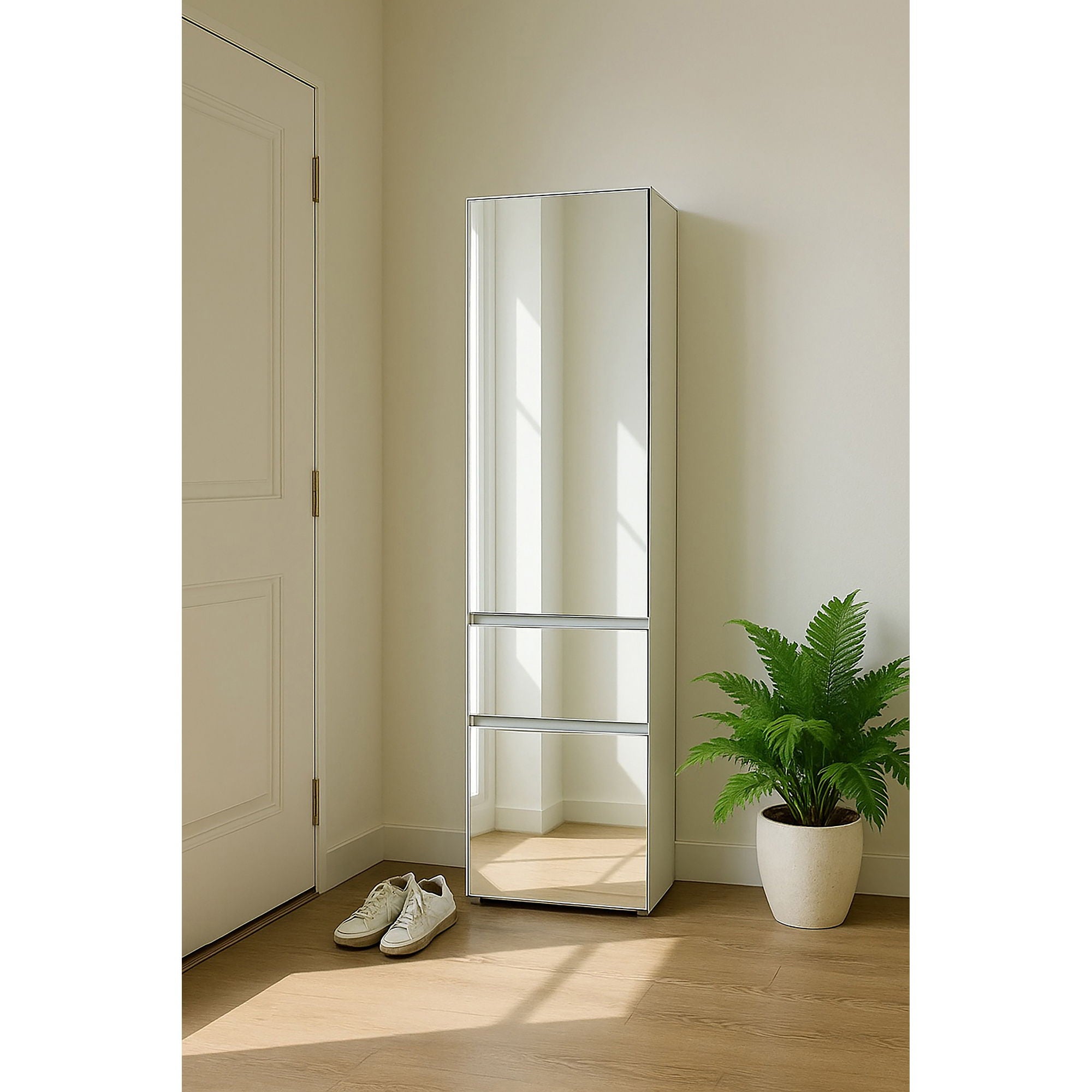 Elise - Modular Closet System & Mirror - White