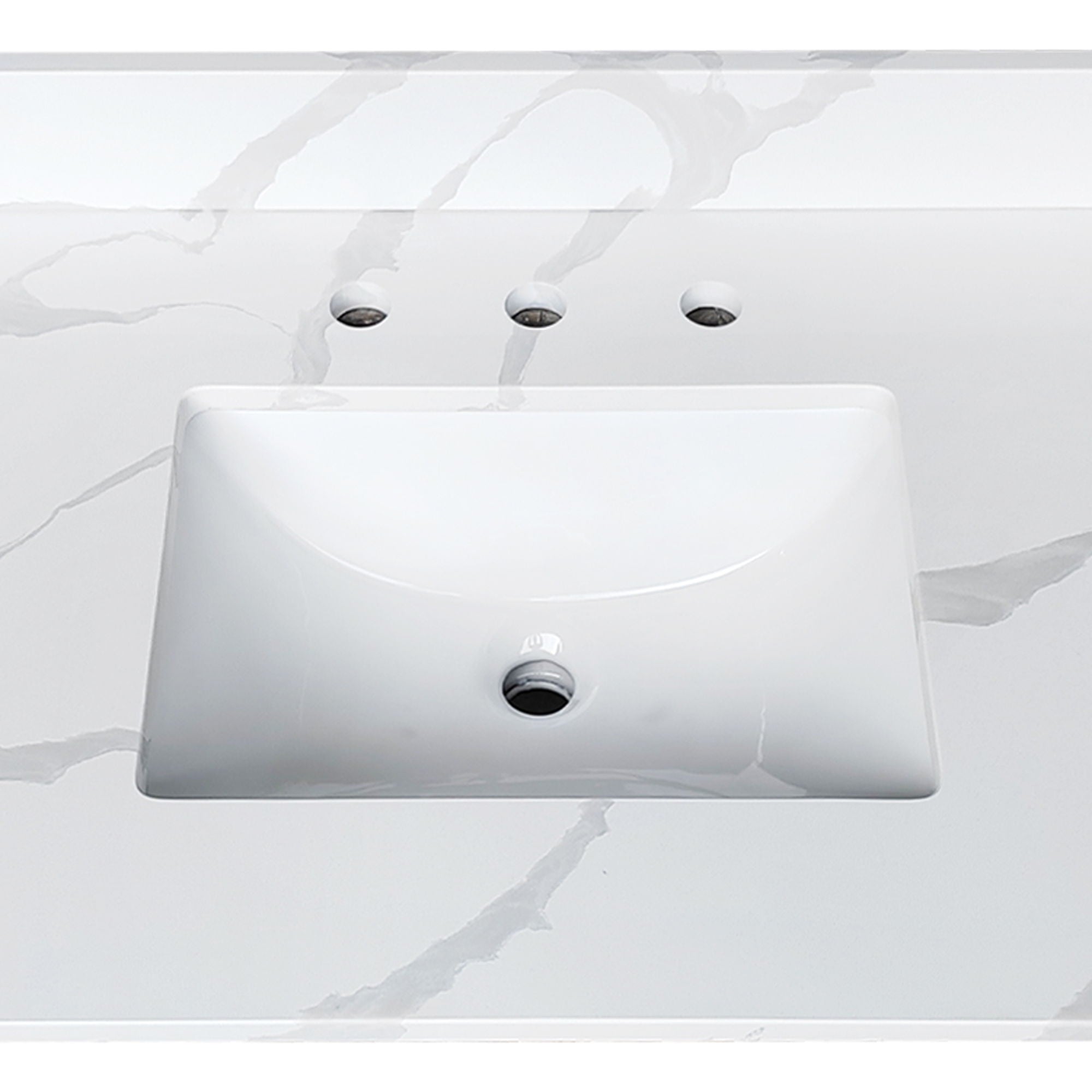Bathroom Vanity Top With Undermount Sink, 3 Pre Drilled Holes
