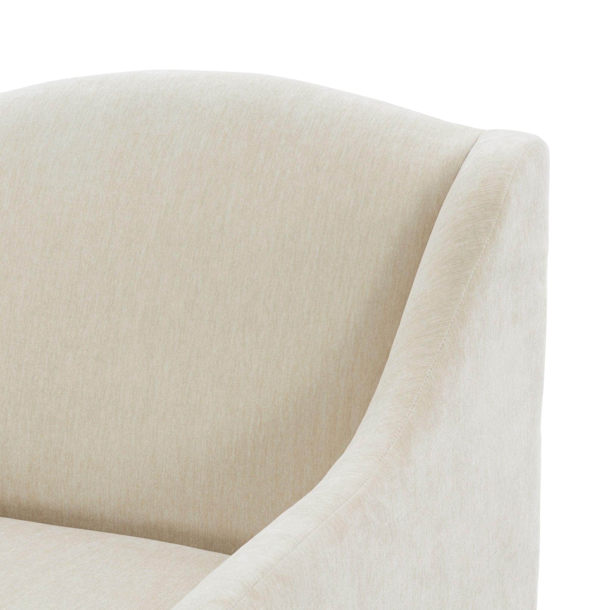 Luisa - Skirted Swivel Accent Chair