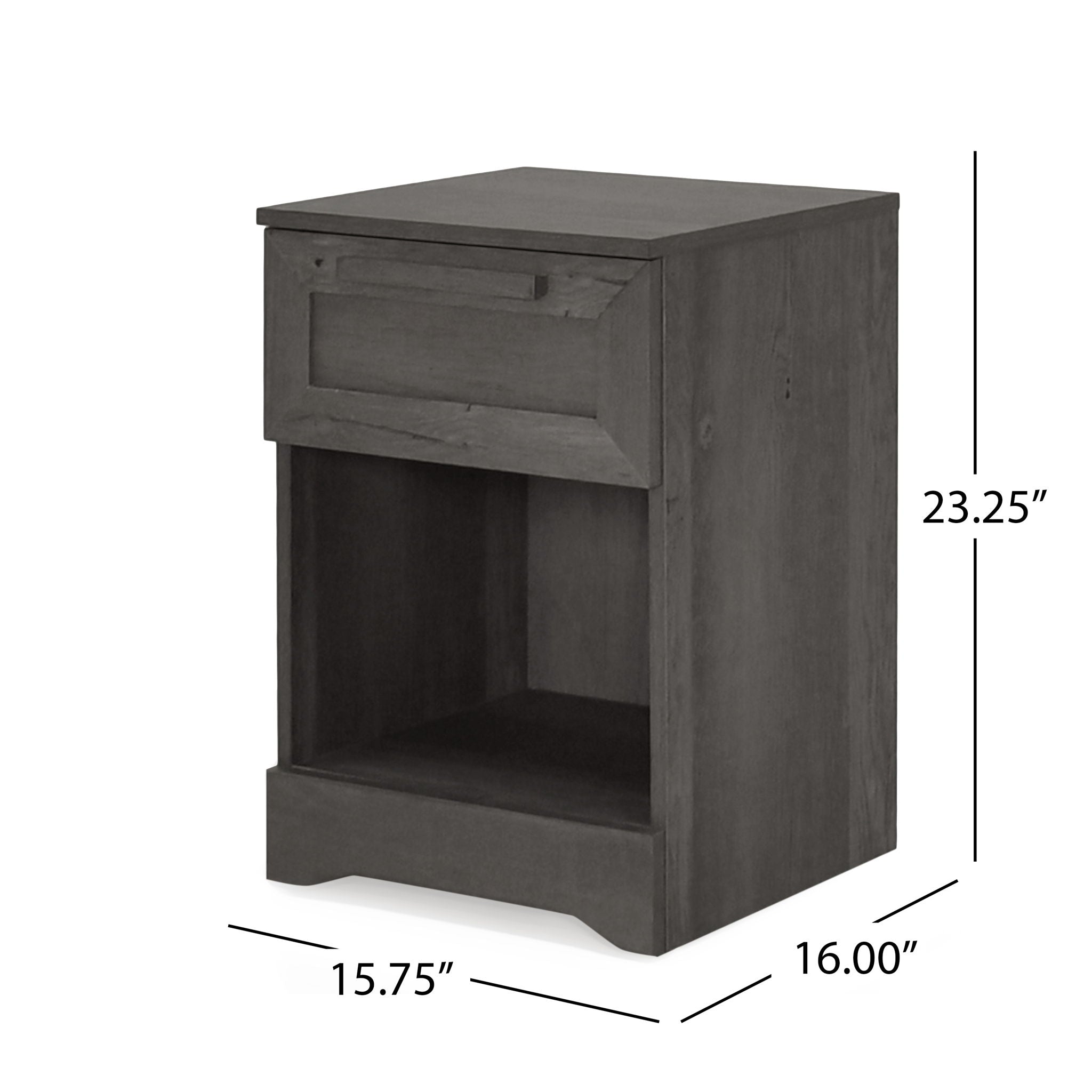 Broxon - Rustic Drawer Nightstand