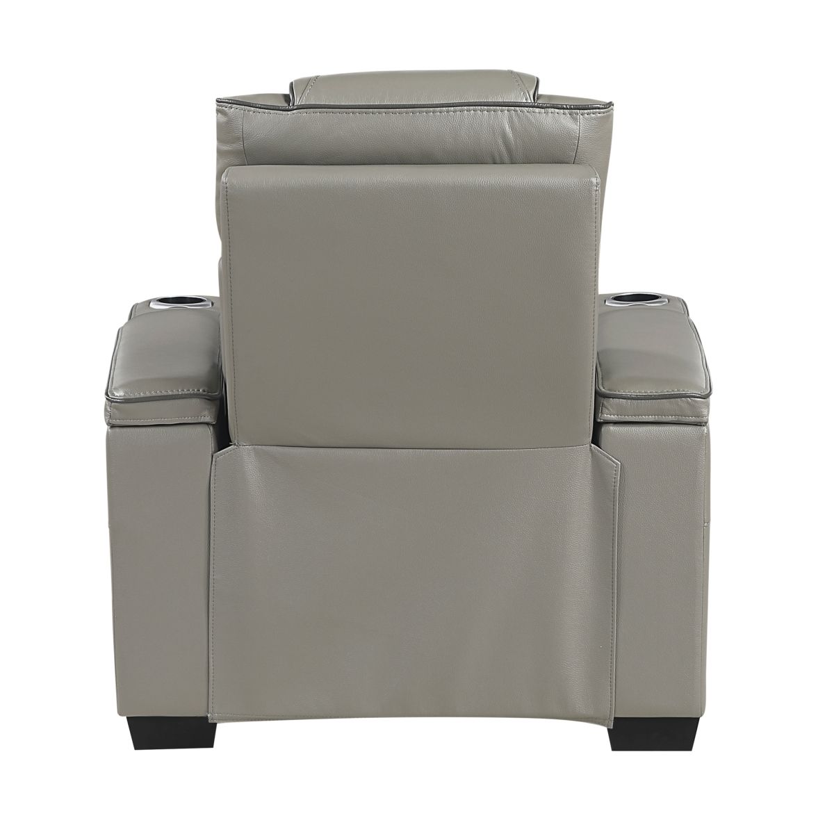 Apex - Power Reclining Chair With Power Headrest, Storage Arms With Cup Holders, Air Massage And Heat, LED Lighting And Charging Ports