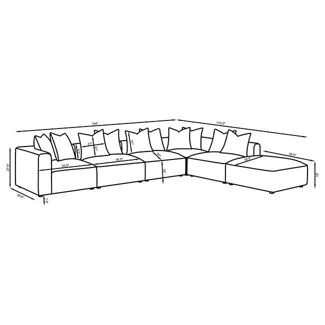 Jennifer - Upholstered Modular Sectional