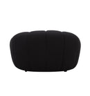 Divani Casa Yolonda - Modern Curved Black Fabric Chair