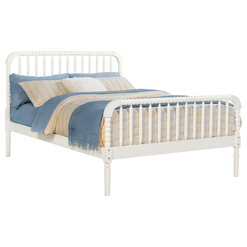 Jones Wood  Open Frame Bed White