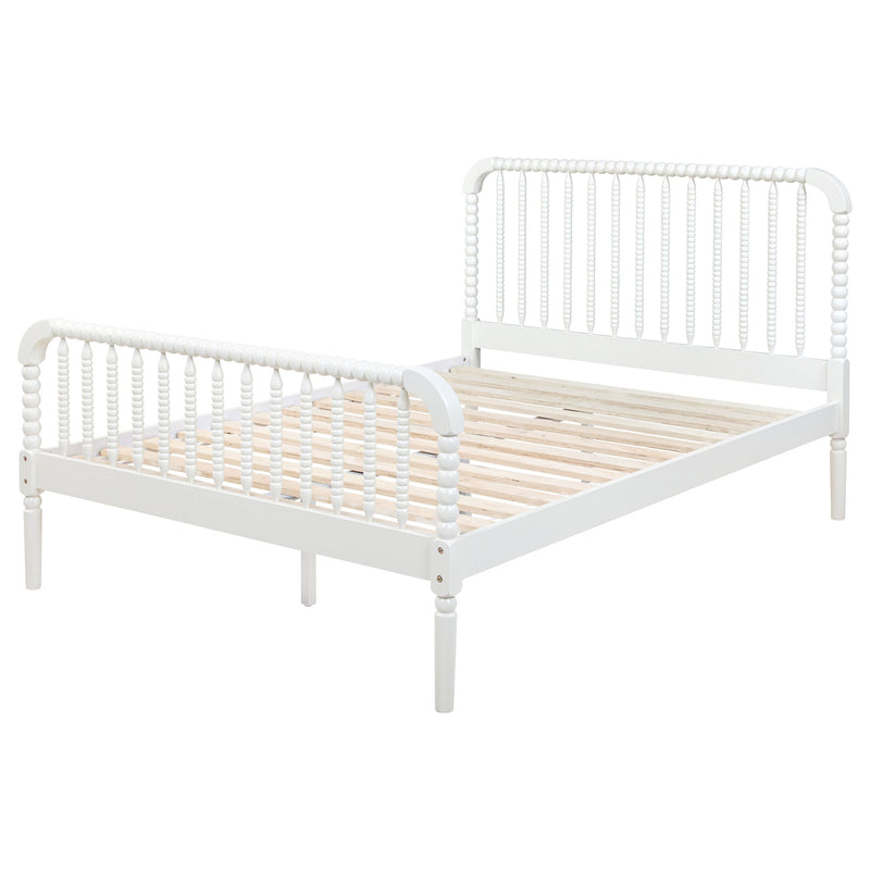 Jones Wood  Open Frame Bed White